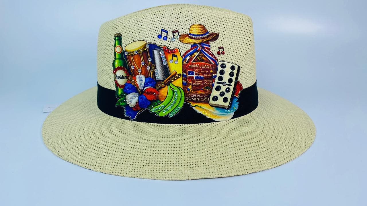 Sombrero personalizado inspirado en la cultura dominicana