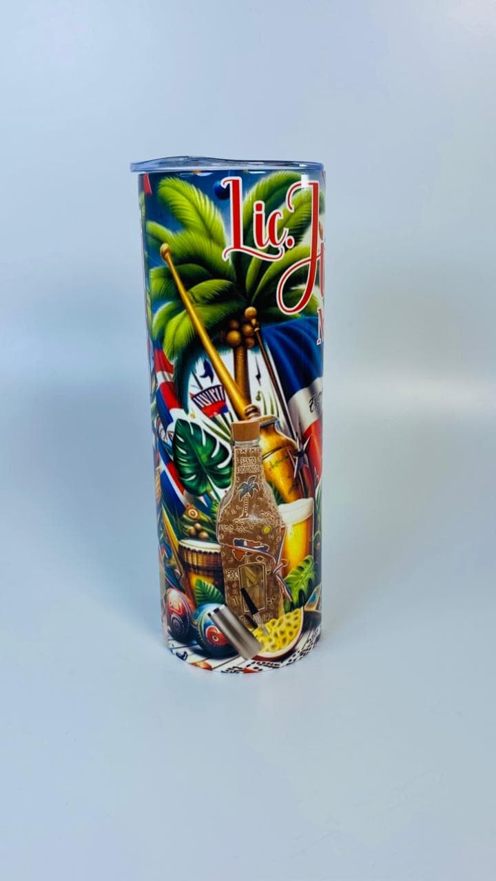 Skinny personalizado con diseño dominicano
